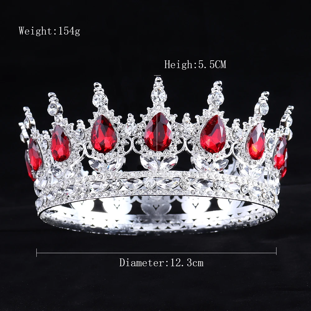 Bridal Crown Crystal Princess Tiara Wedding Jewelry Head Accessories Women Headpiece