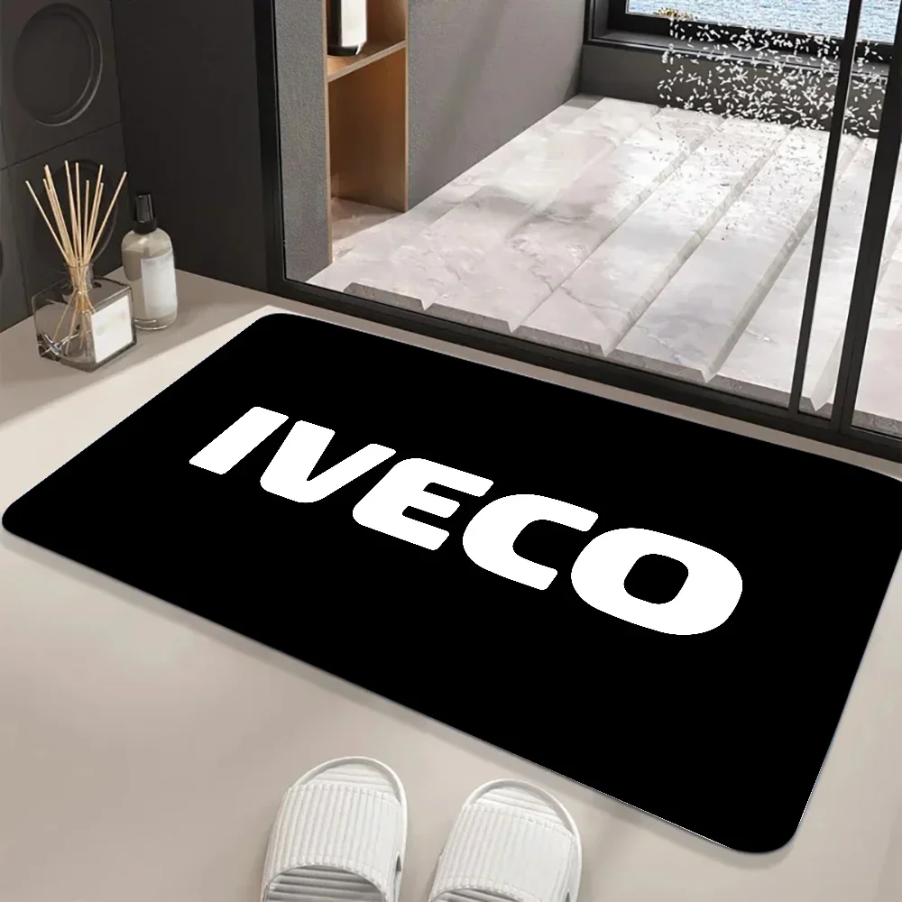 NEW IVECO Floor Mat Graphic Printed Flannel Doormats For Bathroom Kitchen Entrance Carpet Home Decor 4