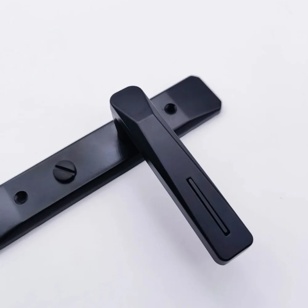 Durable Keyless Bathroom Handle Lock Metal Single Tongue Bath Handle Door Lock Thickened Security Door Handle Household Hardware