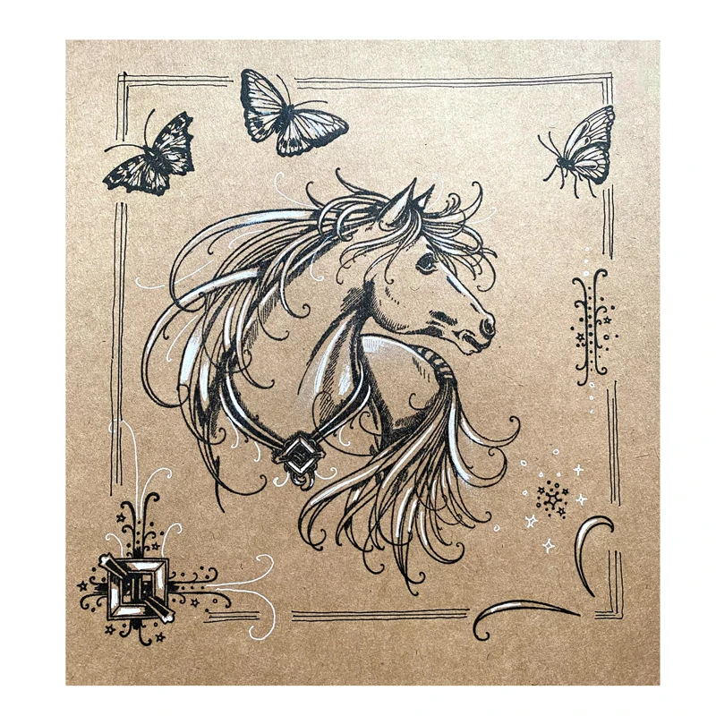Clear Silicone Stamps Dog Reindeer Unicorn Flock Silicone Stamps for DIY Scrapbooking Paper Card Album Craft New