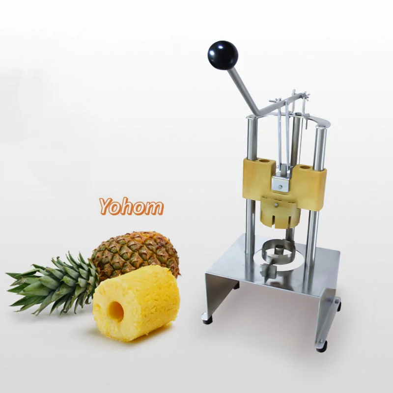 

Stainless Steel Pineapple Corer Peeler Machine Manual Fruit Pineapple Slicer Peeling Machine for Farm Home Use