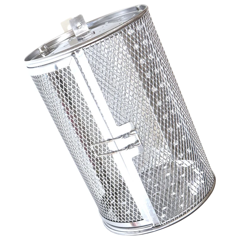 

BBQ Grill Roaster Stainless Steel Grilled Cage Bbq Rolling Grill Basket French Fries Basket Grilling Accessories Vegetables