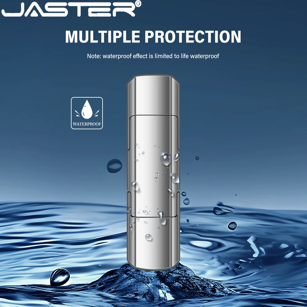 JASTER 패션 메탈 TYPE-C 펜 드라이브 64GB 32GB 방수 USB 2.0 플래시 드라이브 16GB 8GB 4GB 메모리 스틱 비즈니스 선물용 U 디스크