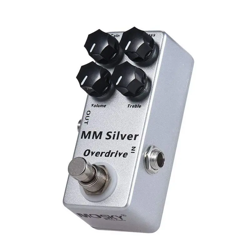 

MOSKY Guitar Effects Pedal Overdrive MM OVERDRIVE 4 Modes Effector Pedalboard Silver For Electric Pedals Tremolo Sound Mixer