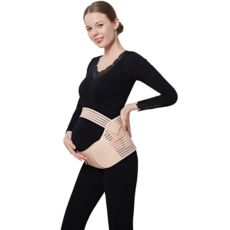 Prenatal Belly Support Belt Adjustable Pubic Pain Waist Support Belt for Pregnant Women Breathable Belly