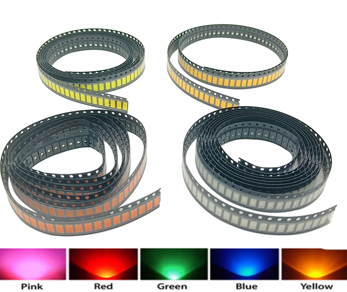 100 Pz/Lotto Smd Led Diodi 5730 5630 Diodo 5730 Smd Led Diodo Kit Verde Rosso Caldo Di Ghiaccio Bianco Blu Giallo Rosa Viola-Uv Arancione