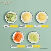 Trancheur de pommes de terre, coupe de légumes domestique, broyeur multifonctionnel de fruits, trancheur de Julienne, râpe avec poignée, Gadgets de cuisine 6