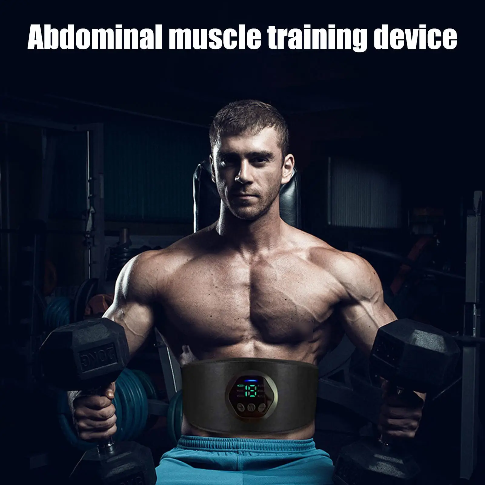 Stomach Massager For Weight Loss Rechargeable Ab Workout Stimulator 18 Intensity Settings 6 Massage Modes Smart Muscle Trainer