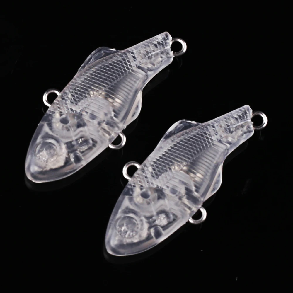 CCLTBA 20PCS/LOT Unpainted Mini VIB Baits 3.5cm/2.7g Sinking Hard Artificial Fishing Lures Blanks Vibration Wobble DIY Lure