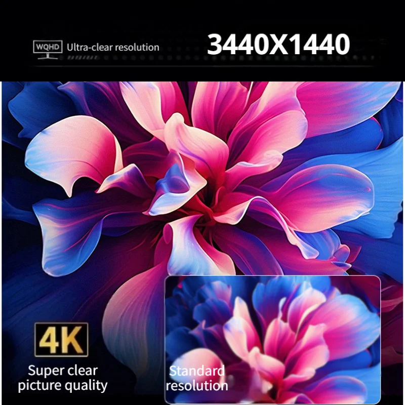 TCOLOR PC 모니터 34인치 커브드 게이밍 모니터 4K 울트라와이드 PC 화면 LCD 디스플레이 240Hz 게이밍 스크린 가정용 컴퓨터 모니터