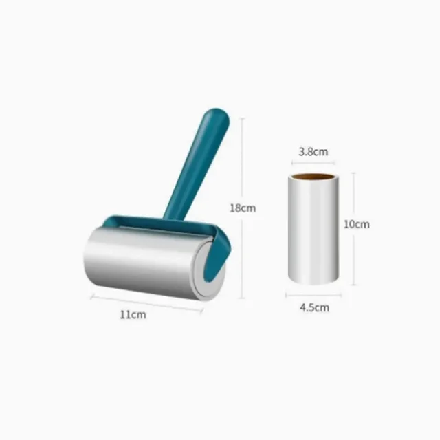 Diagonal Shearing Pet Hair Remover Sticky Roller Replaceable Roll Paper Multi Surface Cleaner Refills Easy Tear Strong Adhesive 2