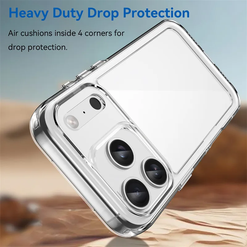 Per iPhone 17 Pro Custodia iPhone 17 Pro Cover TPU Border Acrilico Backplane Custodie protettive per iPhone 17 Pro Max Air Funda