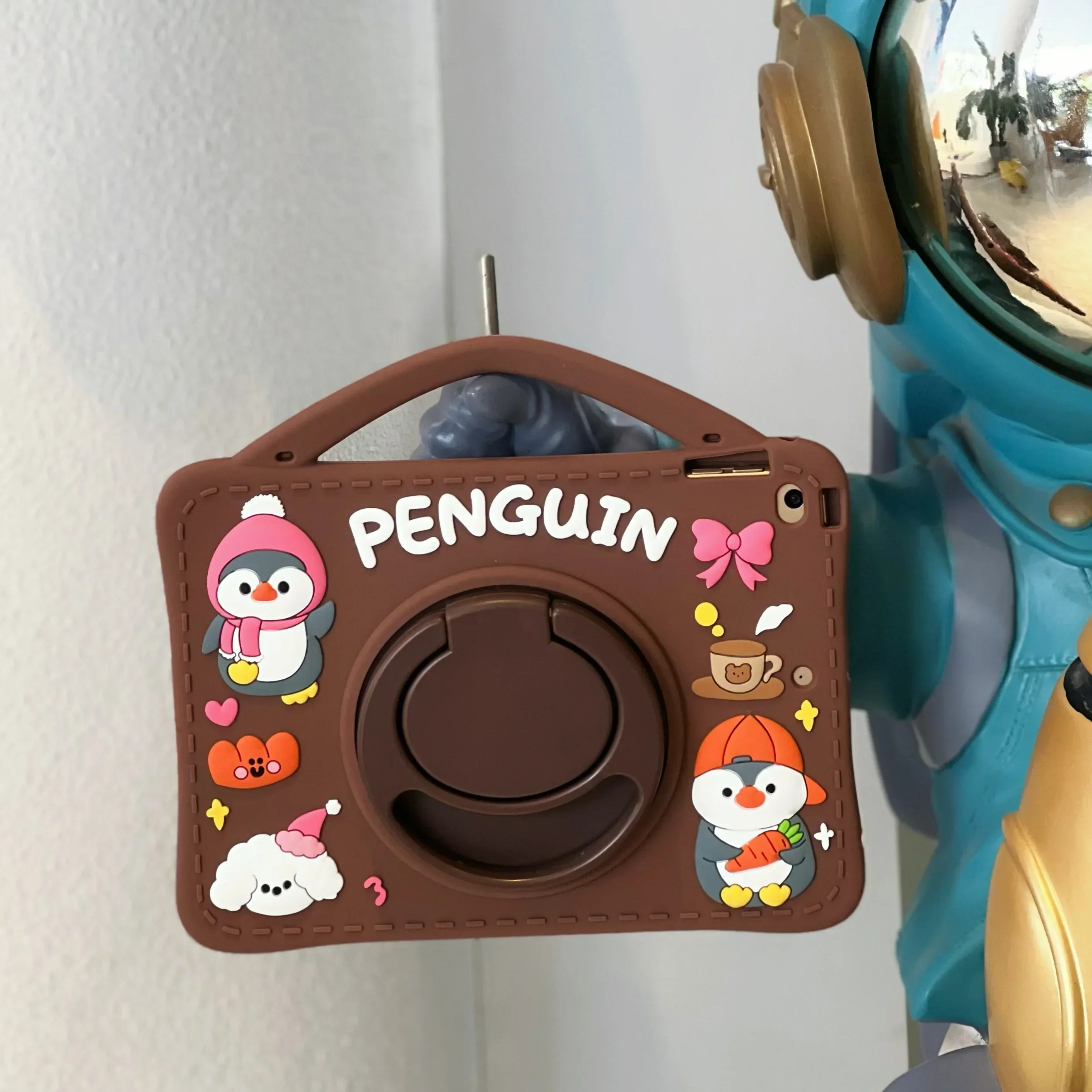 Kids' Cute Penguins iPad Case with Stand