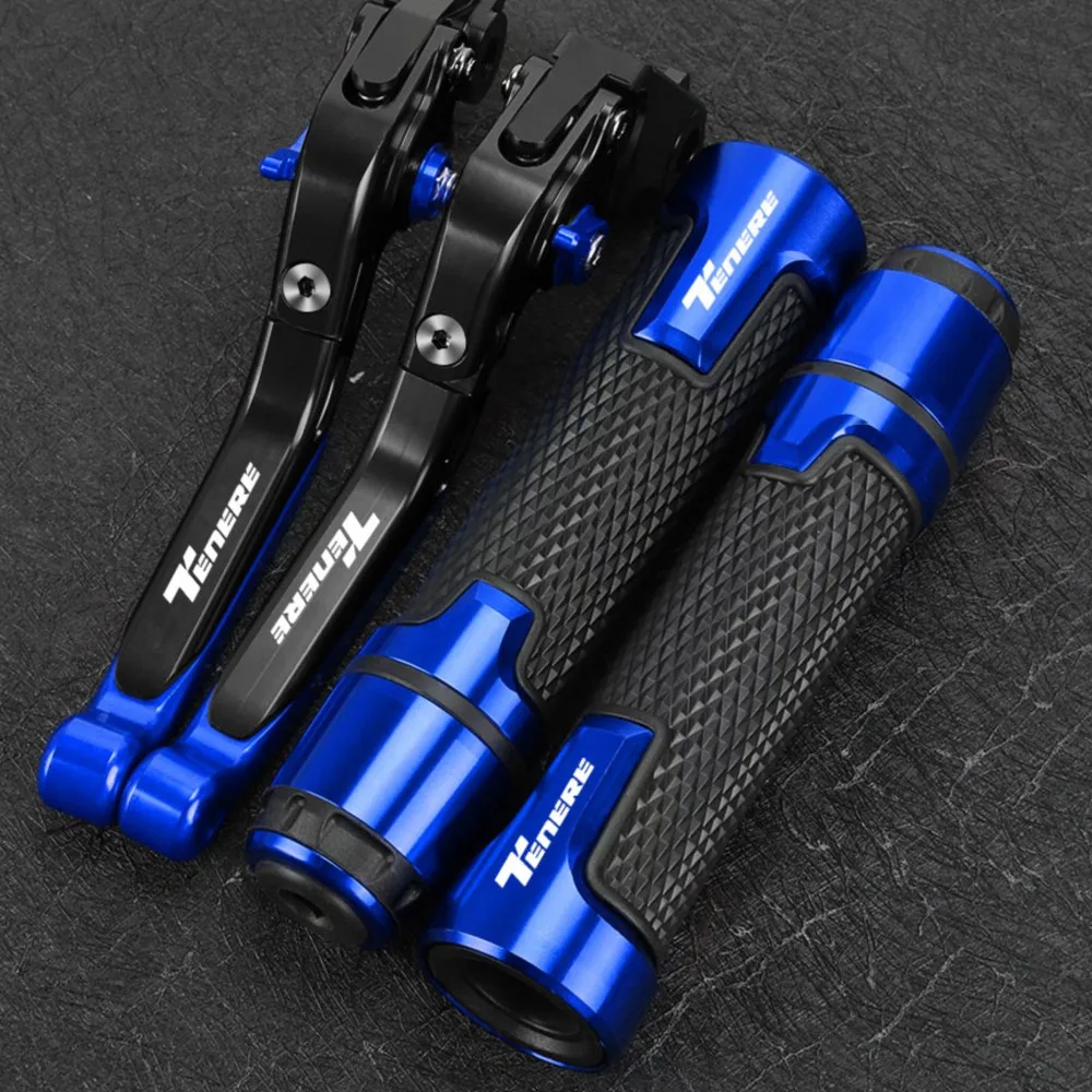 

Motorcycle Folding Extendable Adjustable Clutch Brake Levers Handlebar Grips ends FOR YAMAHA TENERE 700 900 2019-2023 2024