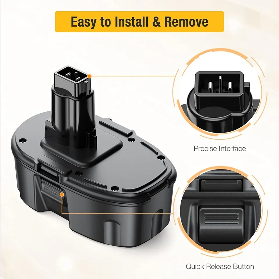 3.6Ah Replace for Dewalt 18V Battery Replacement for Dewalt 18-Volt XRP  DC9096 DC9098 DC9099 DW9098 DW9099 DW9095 DW9096 DE9039