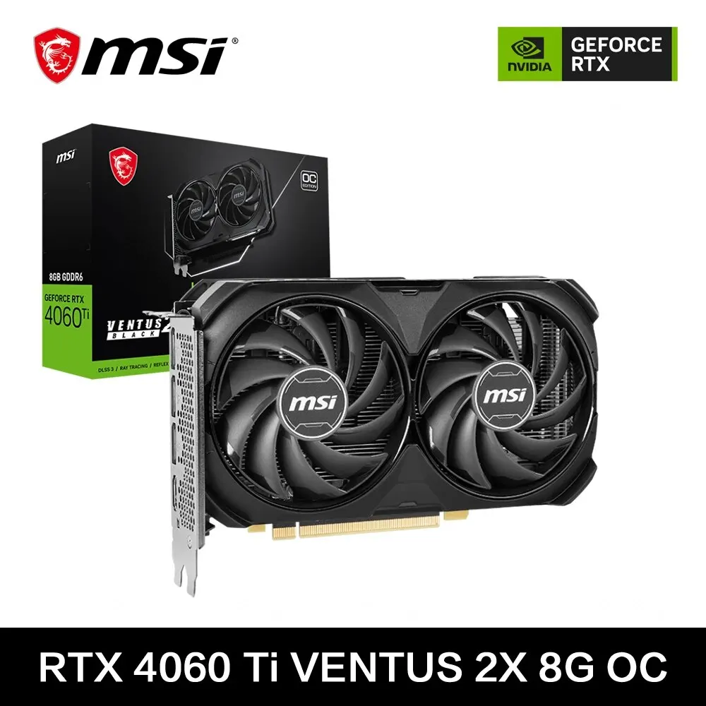 グラフィックボード・グラボ・ビデオカード MSI GeForce RTX4060Ti 8gb グラフィックボード・グラボ・ビデオカード RTX 4060 Ti BLACK