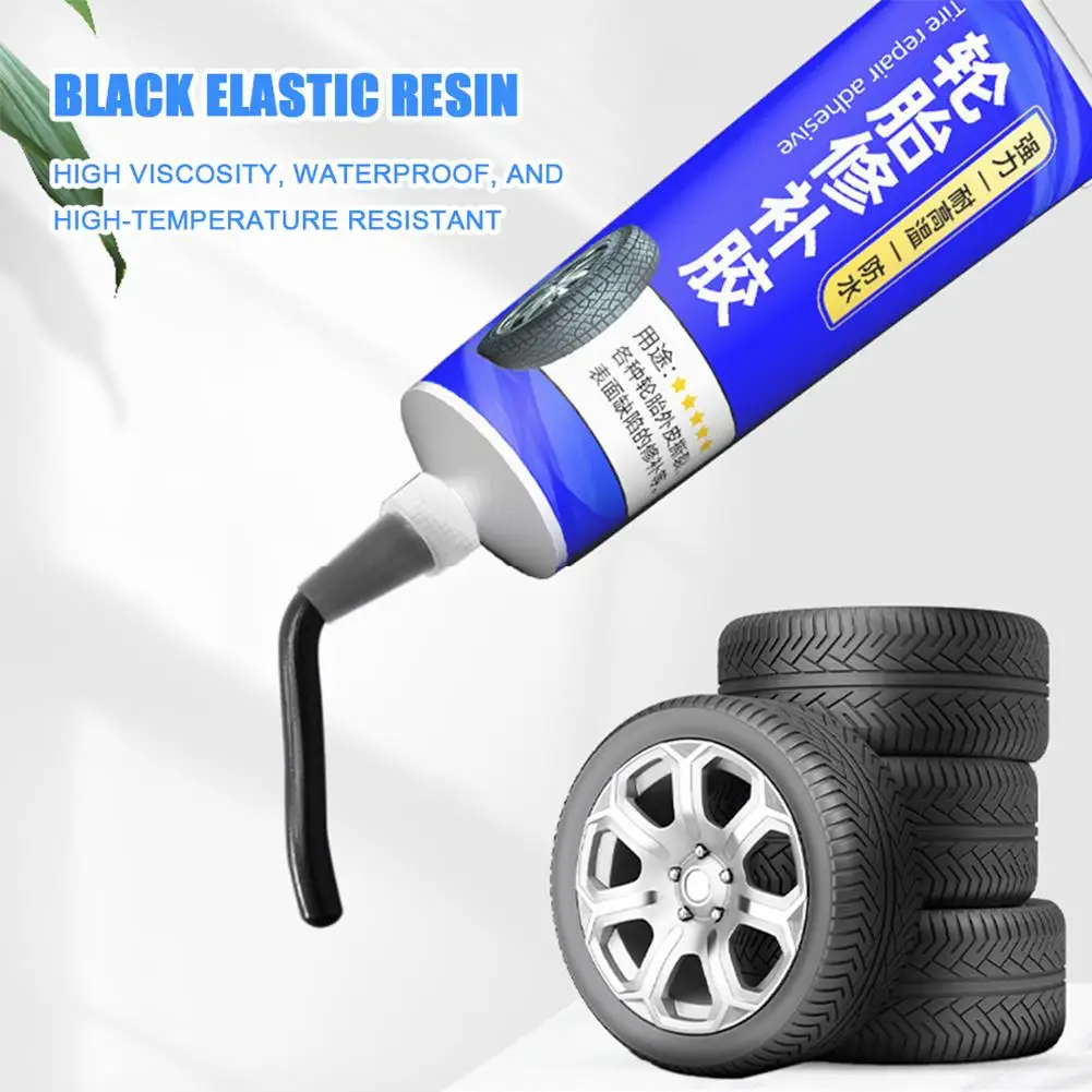 

50ml Tire Repair Glue Liquid Strong Rubber Glues Black Bond Seal Instant Wear-resistant Strong Rubber Non-corrosive Leather B8R8