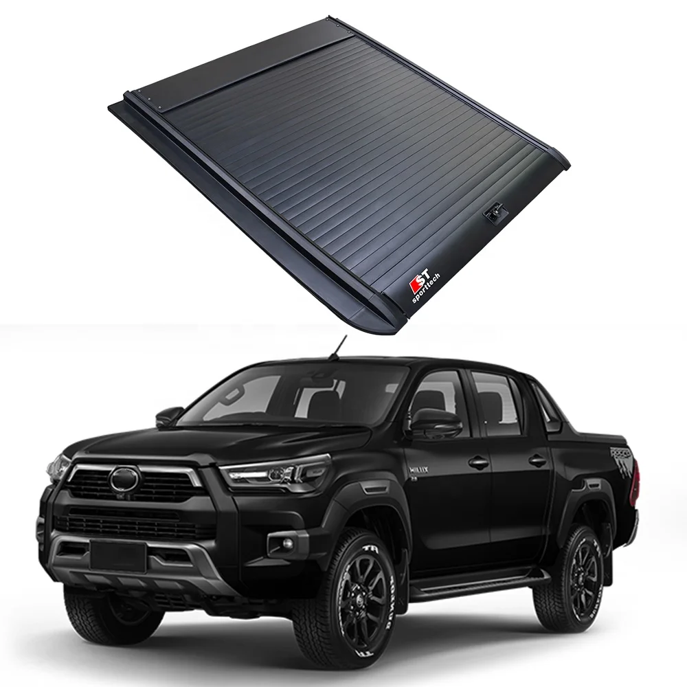 

Chinese Manufacture Tonneau Cover Waterproof Hard Aluminum Bed Cover For 2020 toyota hilux Revo/Rocco tray cover