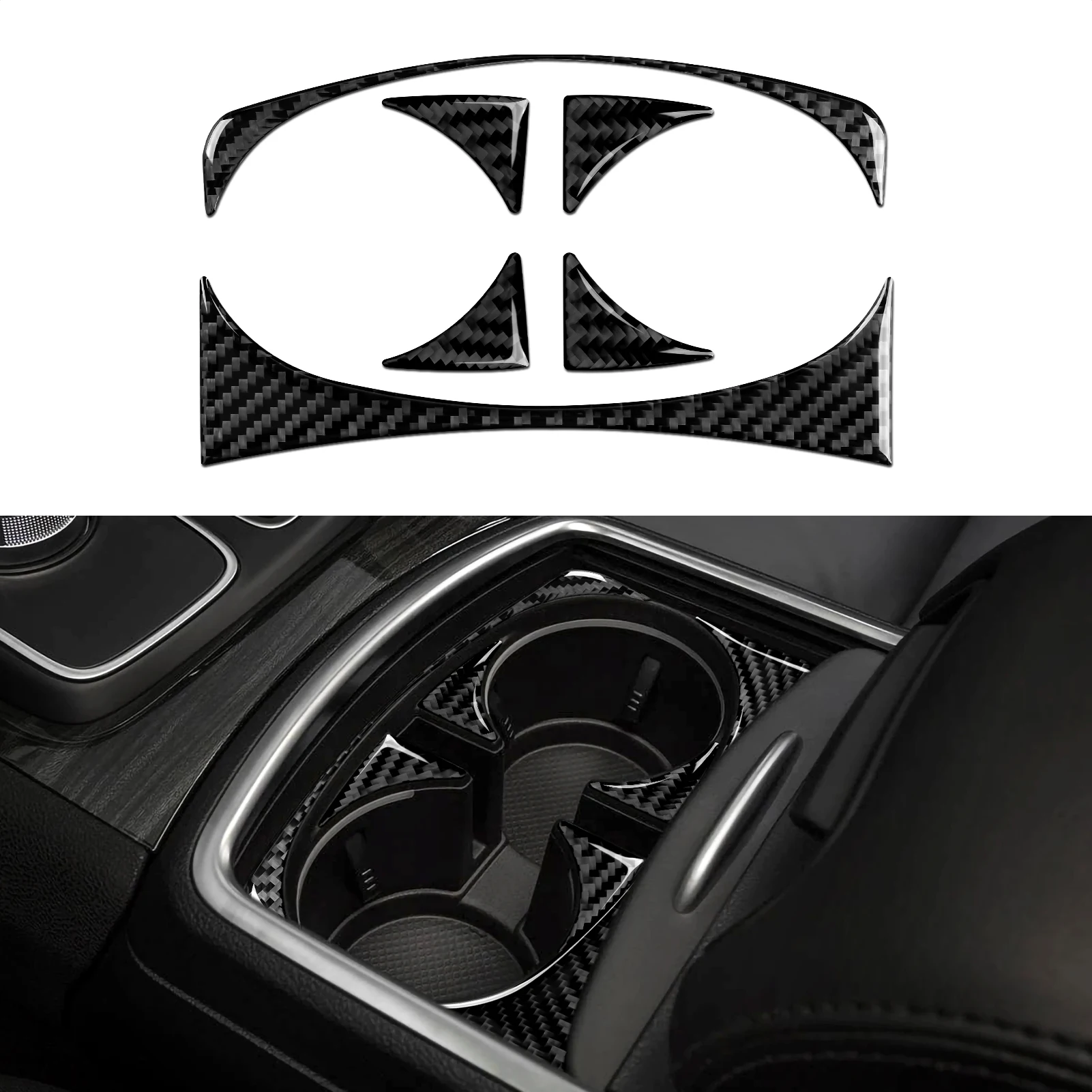 Car Cup Holder Cover Decals For 2015 2016 2017 2018 2019 2020 2021 2022
