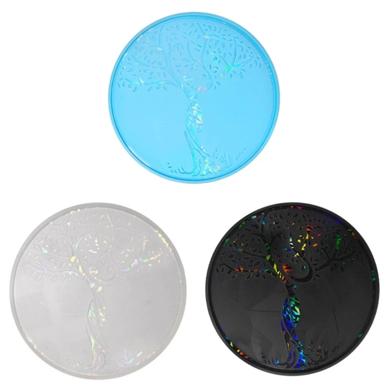 

Q0KE голографическое дерево силиконовые формы DIY ремесла плесень ручной работы форма для украшения стола