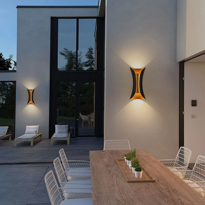 6W LED Wall Lamp IP65 Waterproof Outdoor Wall Lights Garden Balcony Porch Lamp Indoor Nordic Sconce Decor Lighting
