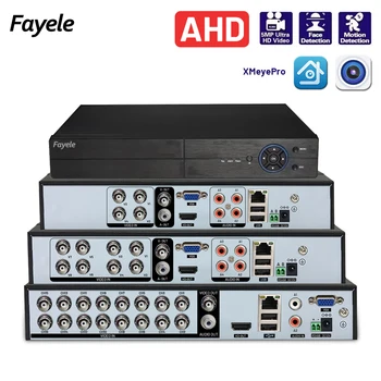 8CH CCTV AHD DVR CVI TVI CVBS 6in1 4CH XVR 2MP 5MP Face Detection HVR Analog Security Camera System 16CH Digital Video Recorder 1
