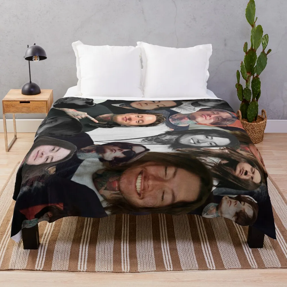 

noah sebastian photo collage Throw Blanket Loose Blanket Furry Blanket Sofa Blankets Beautiful Blankets