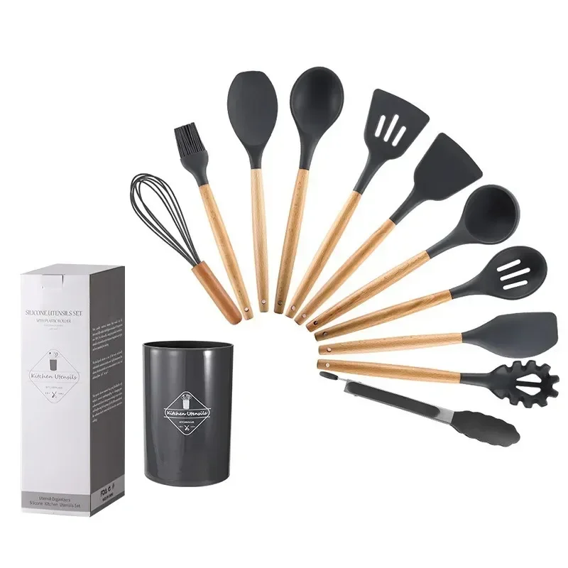 Silicone Kitchen Utensils Set  Kitchen 12 Pieces - 2023 Silicone