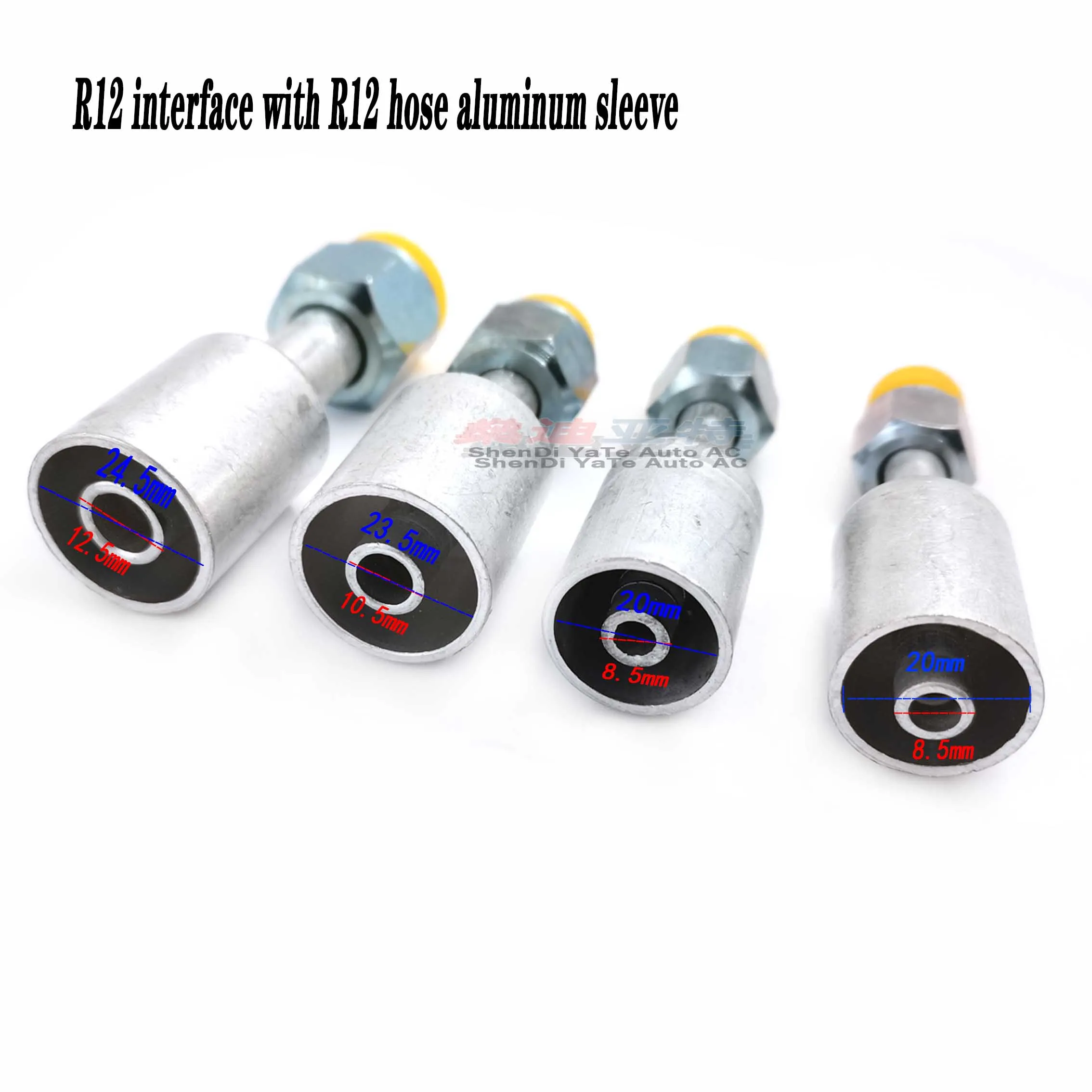 R12 #3 #6 #8 #10 Automotive Air Conditioning R12 Thick Wall Hose Fittings Connector Aluminum Joint 3/8 "1/2" 5/8 "