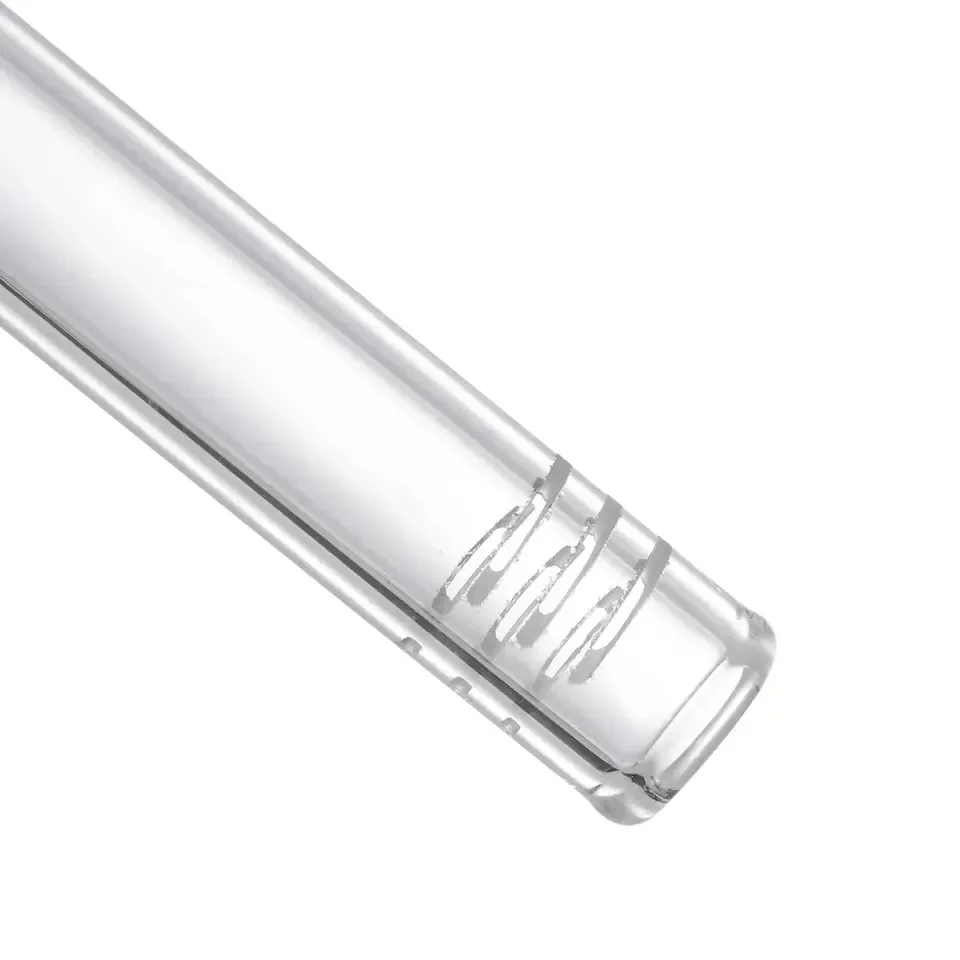 Hookah Accessories Cooling Stem Glass Adjustable Stem 2 Pcs 4.7" Clear Glass DownStem Diffuser 14mm Male Down Stem