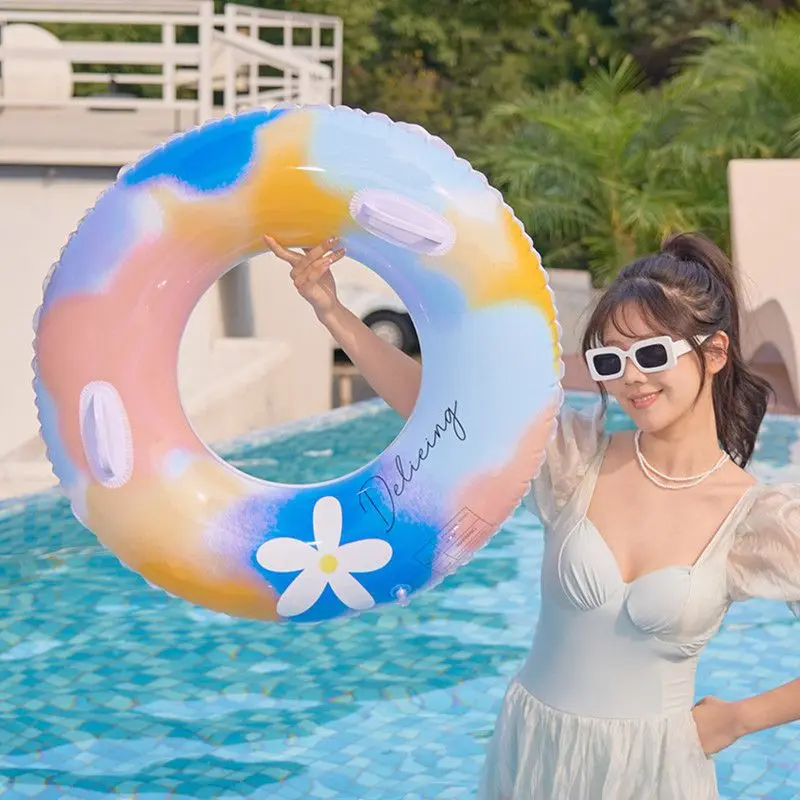 

2023 New Adult Swim Ring, Boys and Girls, Inflated and Thickened Underarm Circle Pool Float