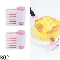 Trancheur de gâteau réglable à 5 couches, couteau à pain, séparateur de coupe, niveleur de Toast, fixateur pour outil de cuisson de cuisine, 2 pièces/ensemble 4