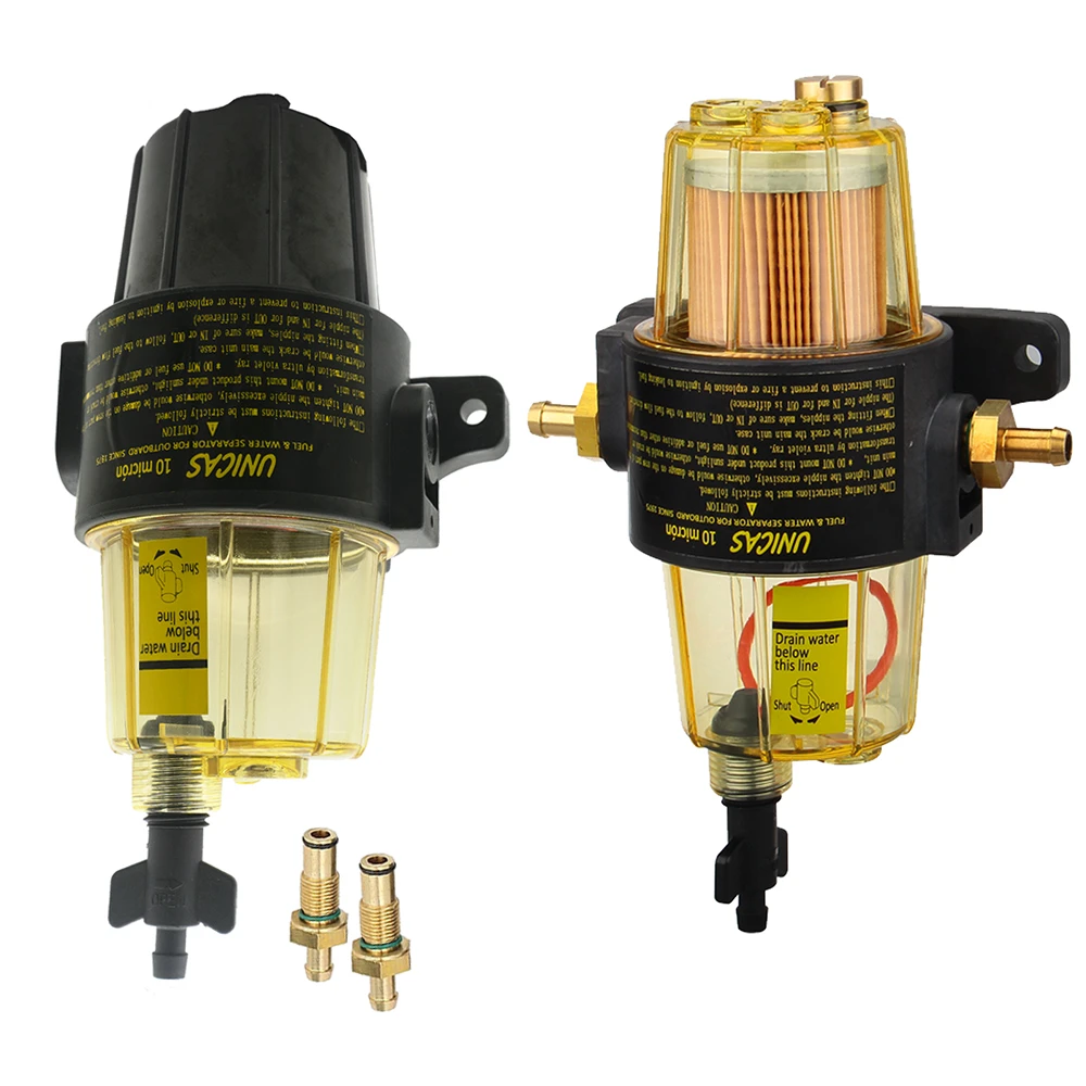 UF 10K Fuel Filter Water Separator Assembly with Bowl Fit for Mercury Yamaha Honda Suzuki