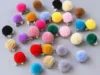 10 Pair Furry Pom Pom Ball Clip On Ear Snap Earring NO Piercings 20mm 1