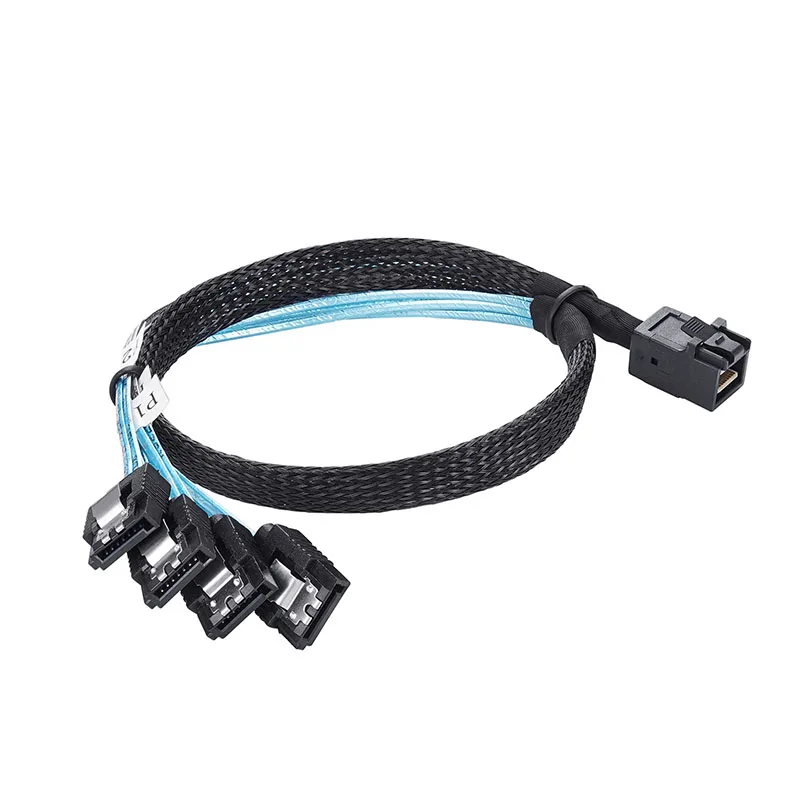 Mini Sas hd 12g Sff8643 a Sata Cabo Interno Sff 8643 Placa-mãe Controlador para Sata Disco Rígido Servidor Cabo