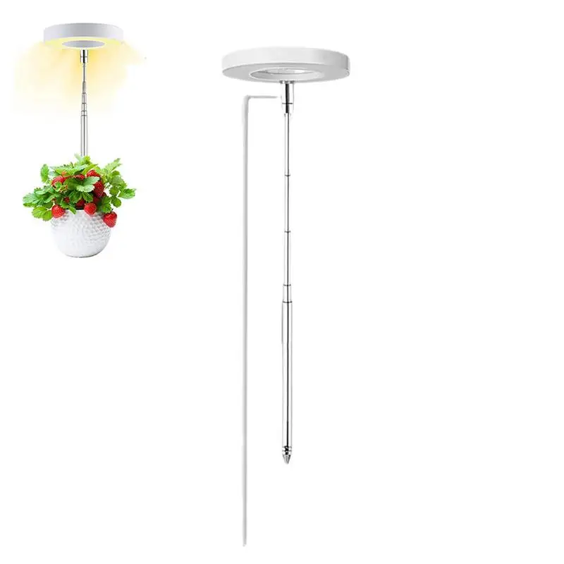 

LED Ring Grow Lights For Indoor Plants Full Spectrum 4 Level Automatic Timer Adjustable Plant Growing Lamps For Indoor Plants