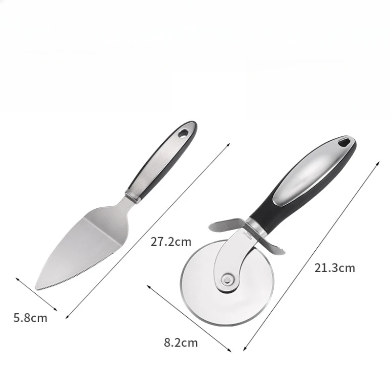 Pizza Cutter Pizza Cutter Wheel 1pc Pizza Spatula Stainless Steel Waffle Cookies Cake Bread Slicer Baking Kitchen Gadgets Cake Shovel Set