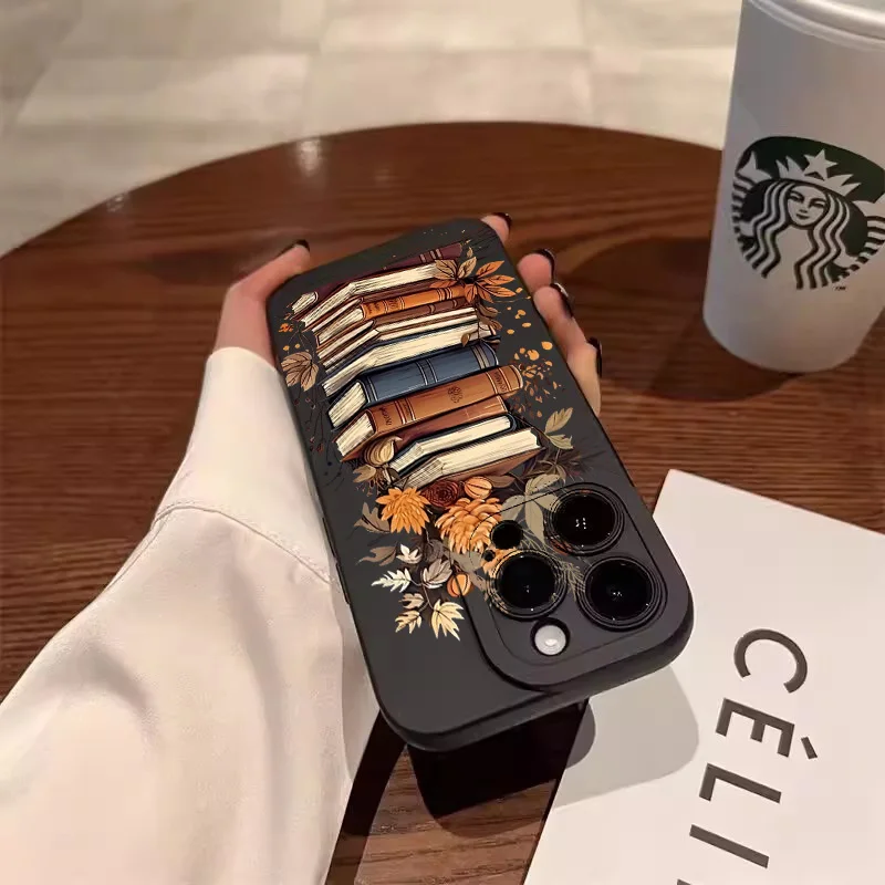 Elegant Book Pattern Phone Case - Creative and Beautiful Design Cover