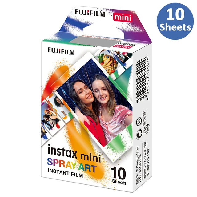 New Fujifilm Instax Mini Film Instax Mini 11 Spray Art Design Film For Fuji Mini 11 8 9 7s 25 26 70 90 Instant Camera SP-1 SP-2