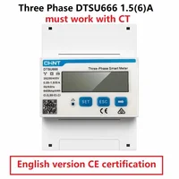 CHINT DDSU666 DTSU666 80A Single Three Phase MODBUS RS485  Bi-directional Smart Energy Power KWH Electric Solar Meter Wattmeter 2