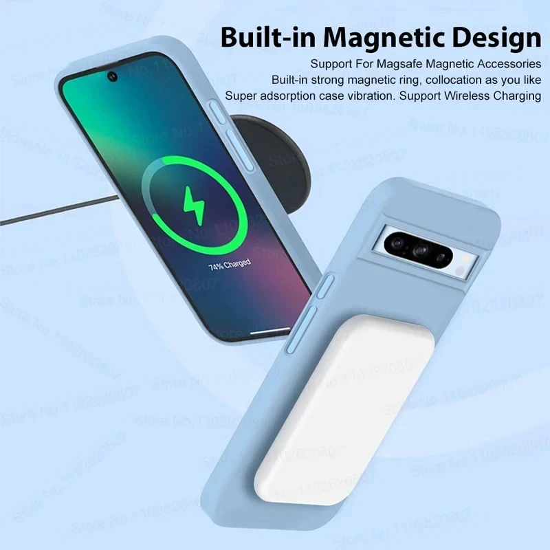 For Magsafe Liquid Silicone Protective Case For Google pixel