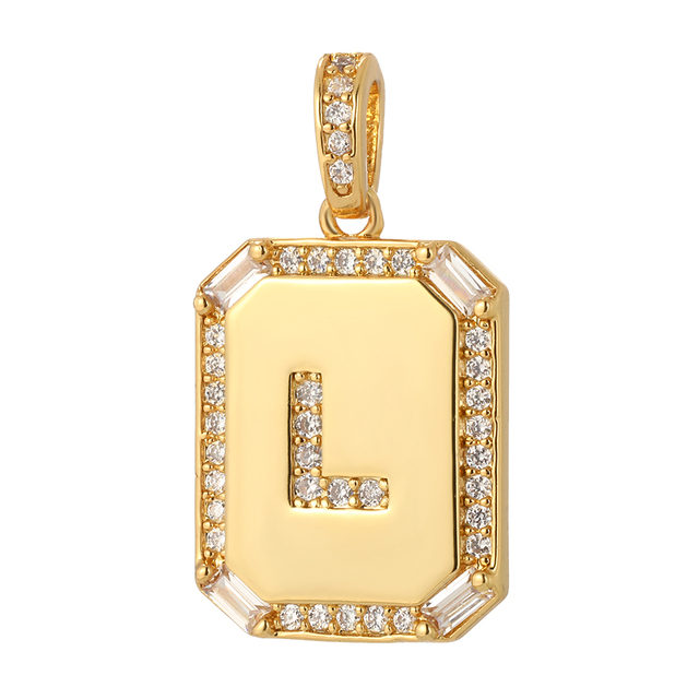 26 Letter Alphabet Charms for Necklace Keychain Diy Accessories Gold Name Charms for Jewelry Making Supplies initial pendant