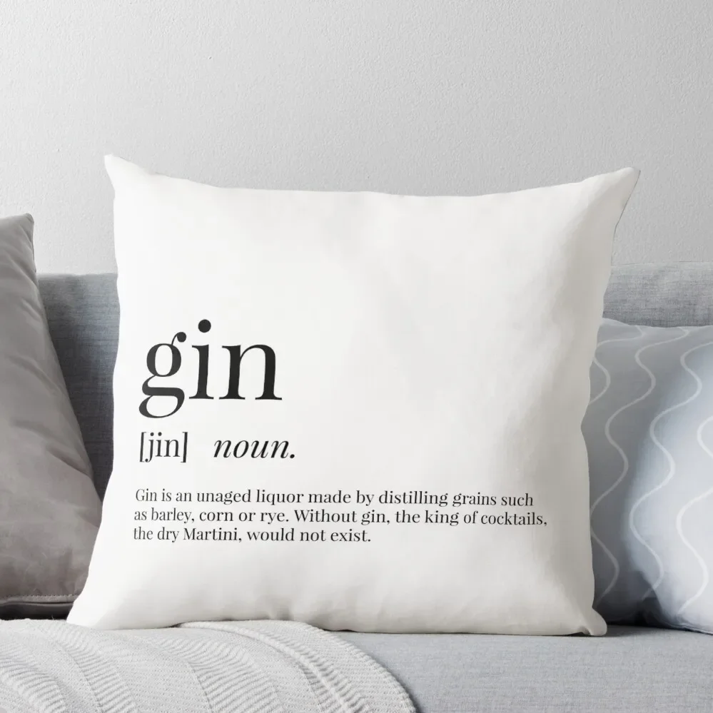 

Gin Definition Throw Pillow christmas cushions covers Cusions Cover