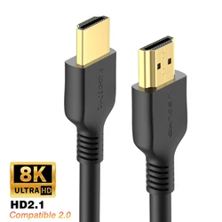 Ultra - High Definition HDMI - Compatible 2.1 Cable - 8K 60Hz & 4K 120Hz 240Hz 48Gbps Video Cable, Multiple Lengths Available - 3m (HD2.1 8K60HZ)