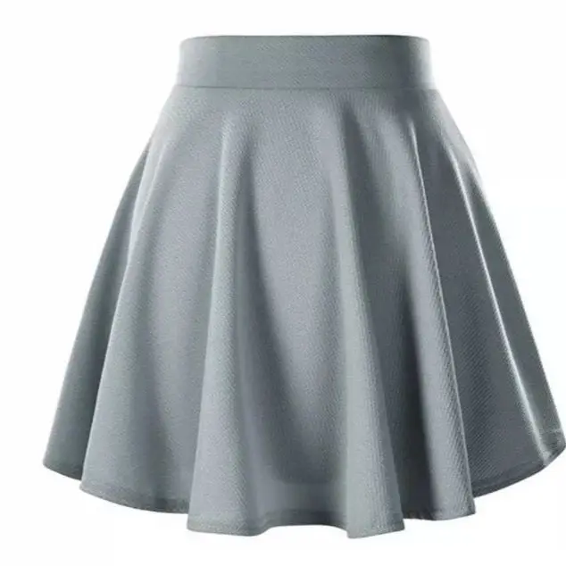 Women Sport Pleated Mini Skirt Candy Color Skater Tennis Skirt Uniform High Waist Short Safe for Badminton Cheerleader