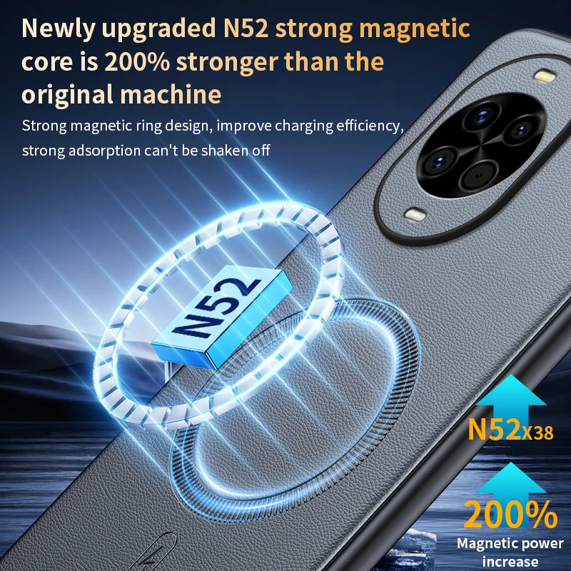 Magnetic Leather Shield Cover - High Quality Anti-Fingerprint, Non-Slip Design