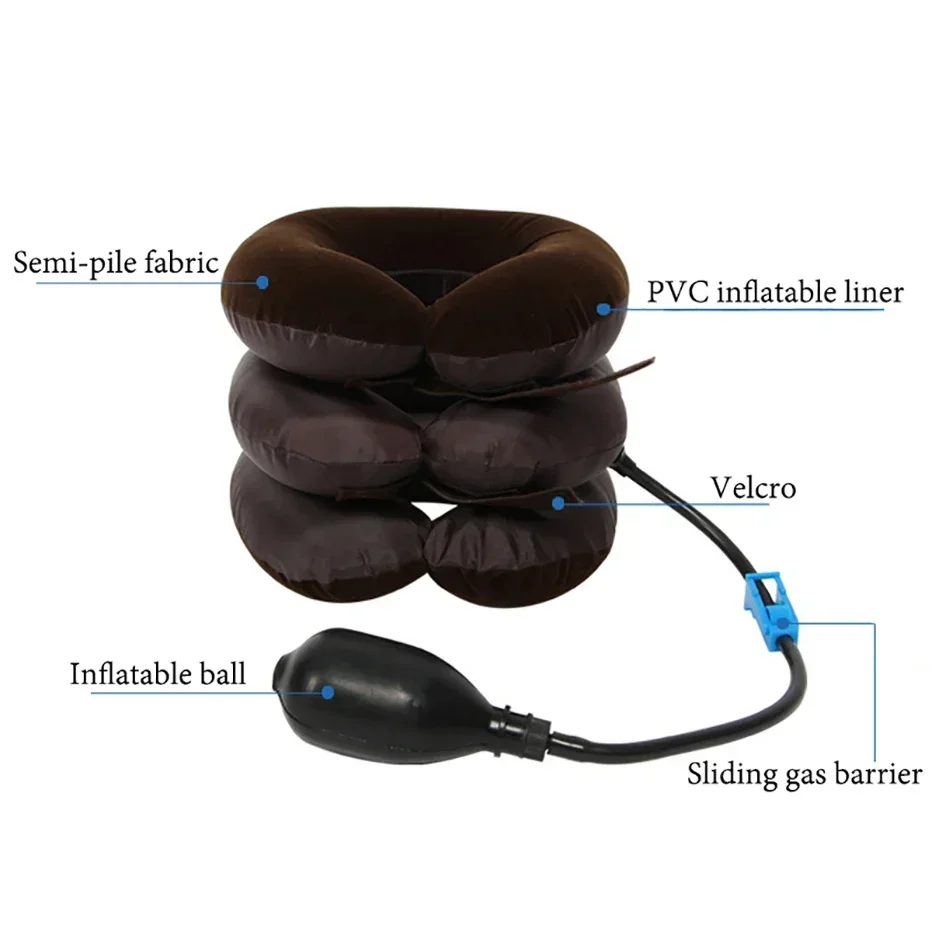 Morbido Riposo Cervicale Per La Testa Dell'Auto Cuscino Per Il Massaggio Dell'Aria Dell'Aeroplano Cuscino Per Il Collo A Forma Di U Gonfiabile