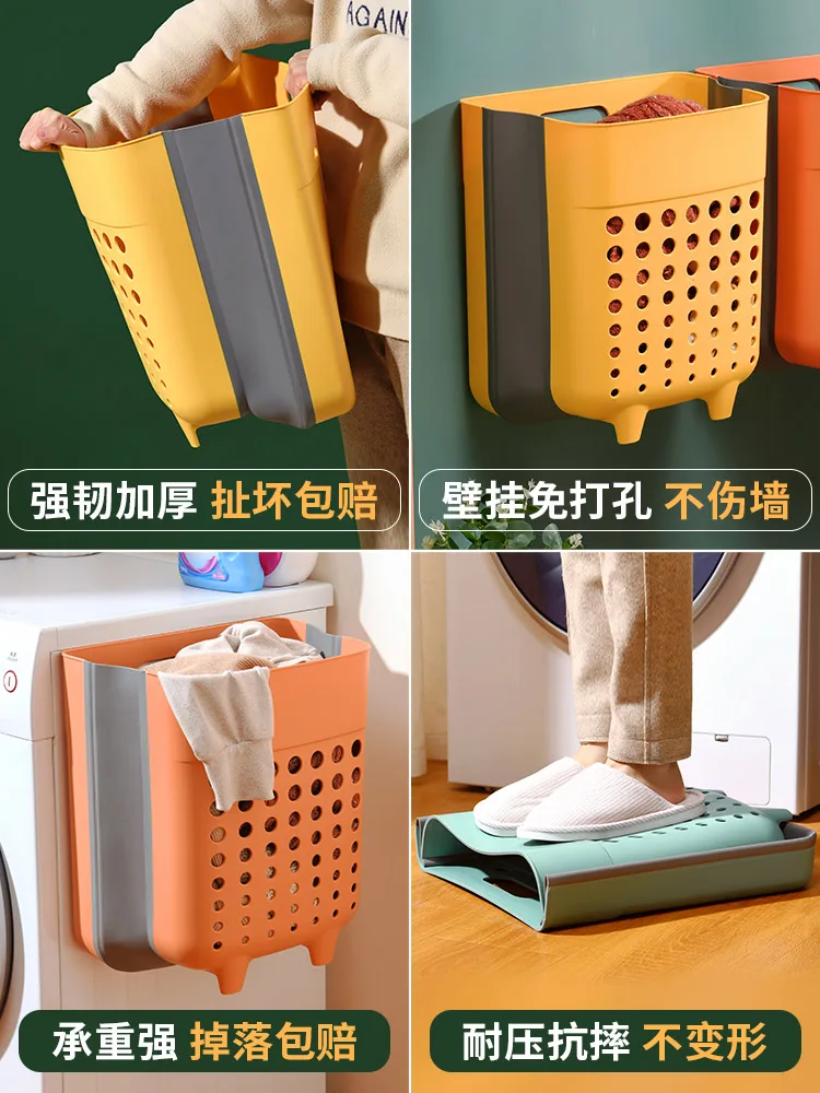 Modern Large Laundry Basket Foldable Extend Dirty Laundry Basket Organizer Suction Drain Innovagoods Bathrooms Accessories