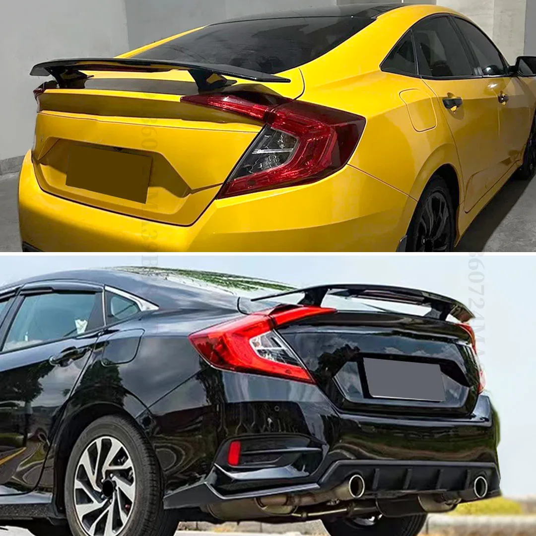 Universale Posteriore Deflettore Aria Spoiler Ala Tronco Lip Tuning Per 99% Berlina Auto come BMW Audi Toyota Honda Civic Hyundai Mazda VW - Image 5