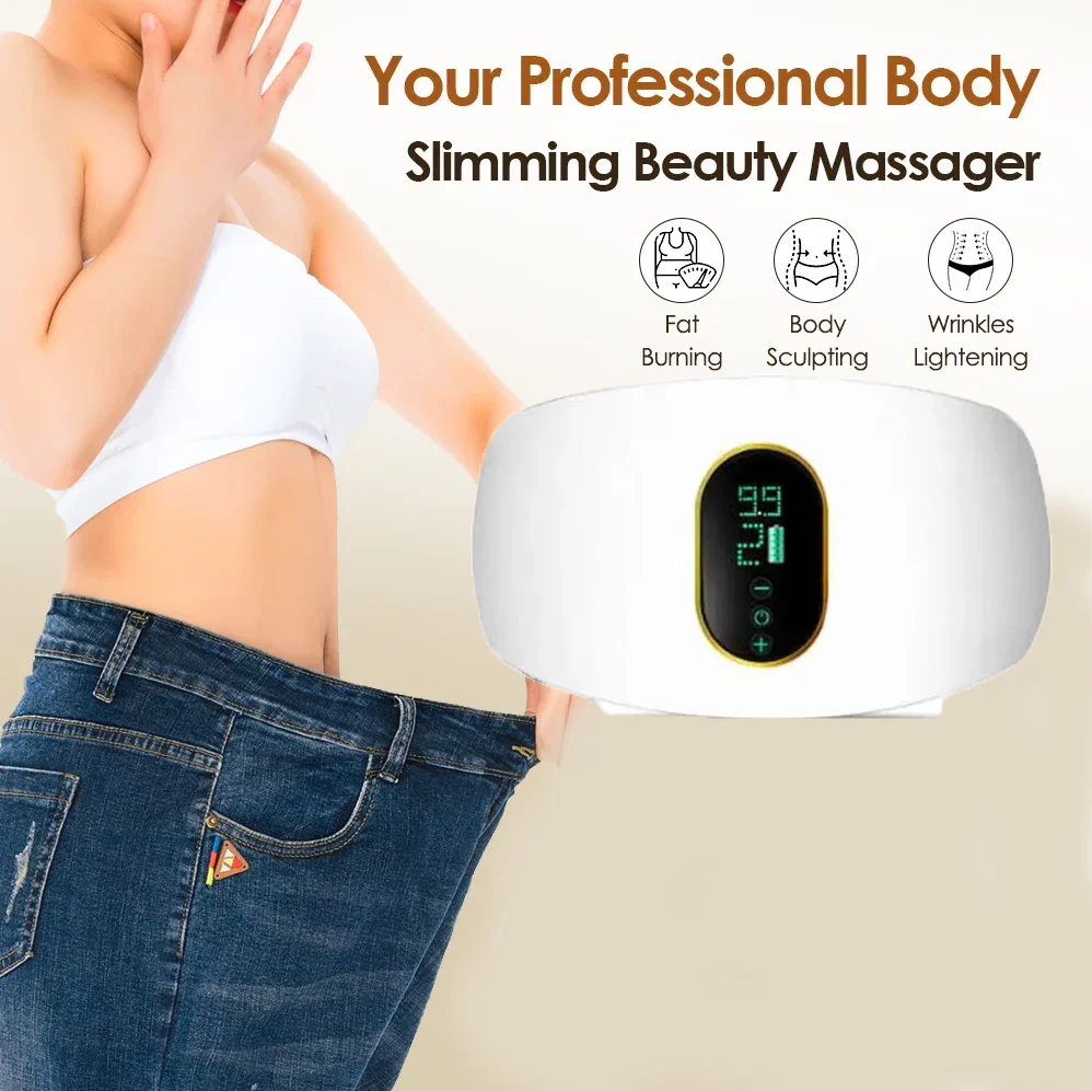 Electric Abdominal Slimming Belt Muscle Vibration Massager_voghion.com